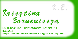 krisztina bornemissza business card